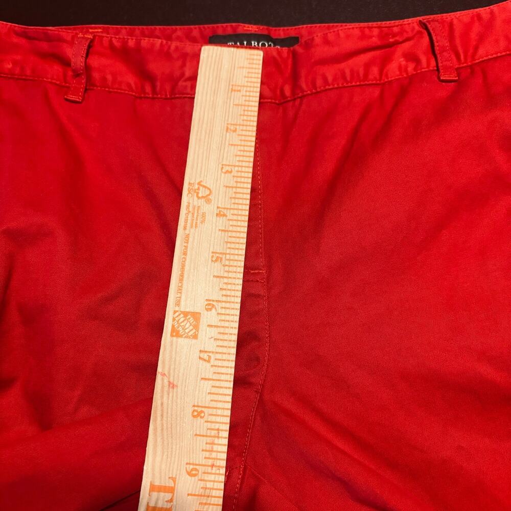 Talbots Signature Women Cropped Capri Pants Size 10 Red - Picture 4 of 8